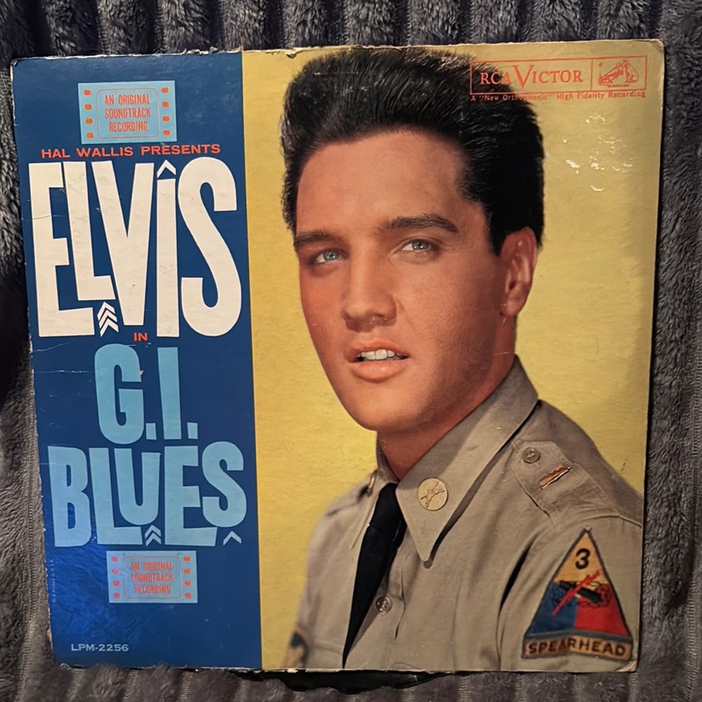 Blue and Yellow Vinyl Record Media